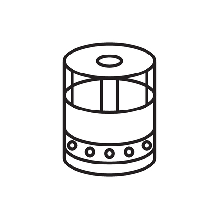 Humidifier, air ionizers,  purifier vector linear iconのイラスト素材