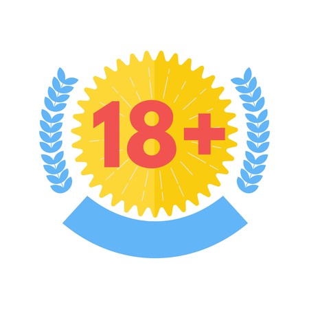 Sign under eighteenのイラスト素材