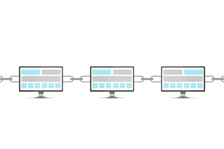 Blockchain conceptのイラスト素材