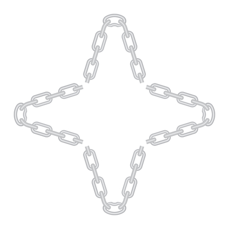 chain frame vectorのイラスト素材