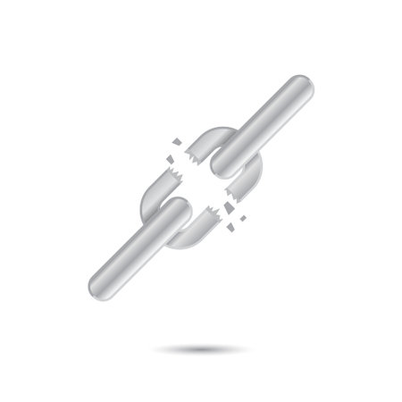 Broken chain.のイラスト素材