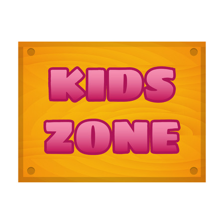 Kids zone bannerのイラスト素材