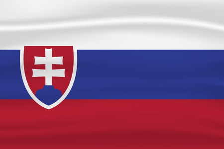 Slovakia flagのイラスト素材