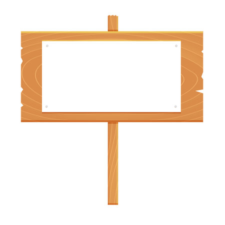 Wooden signboardのイラスト素材
