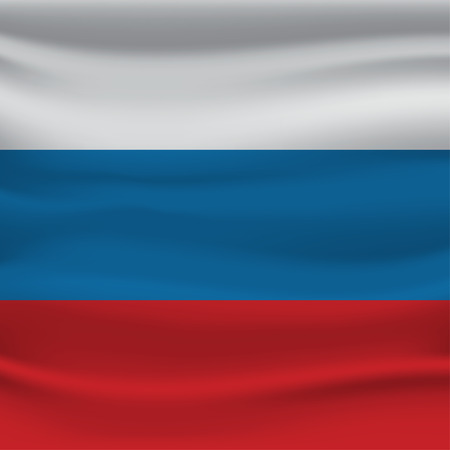 Russia flagのイラスト素材