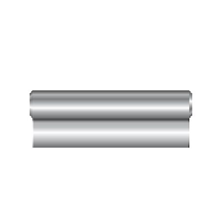 Realistic roll of aluminium foil, icon. Vector illustration.のイラスト素材
