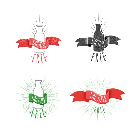 Lactose free icon illustration.のイラスト素材