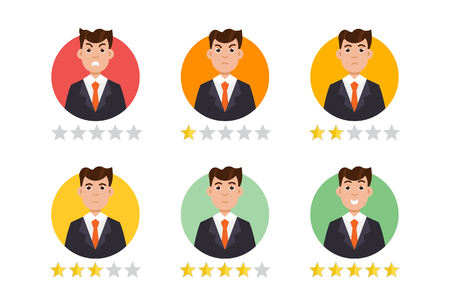 Feedback User. Customer reviews concept. Vector illustrationのイラスト素材