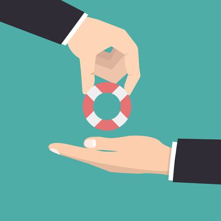 Helping Business, Investment concept Vector illustration.のイラスト素材