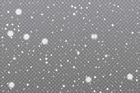 Realistic falling snow backgroundのイラスト素材