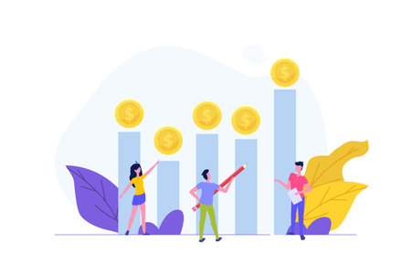 Investment opportunity searching concept. vector illustration.のイラスト素材