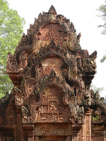 Banteay Srei, Siem Reap Province, Cambodiaの写真素材