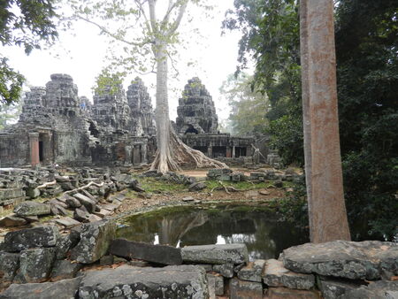 Banteay Kdei, Siem Reap Province, Cambodiaの写真素材