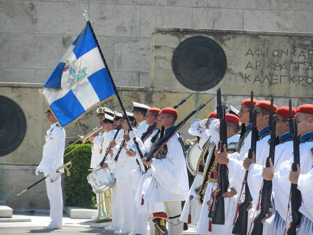 Evzones at Syntagma Square, Athens, Greeceのeditorial素材
