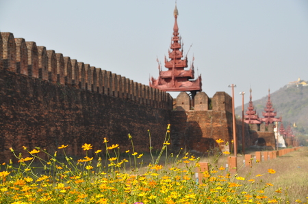 Mandalay Royal Palace Myanmarのeditorial素材