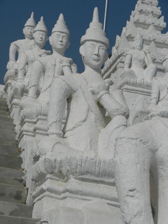 Buddhist Temple in Mingun Myanmarの写真素材