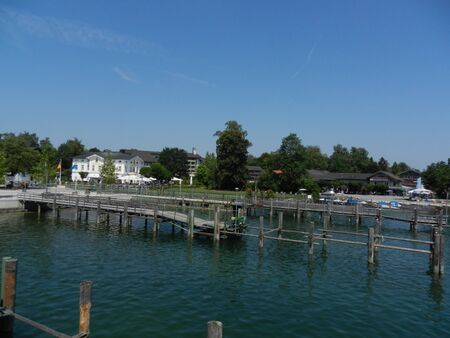 Prien-Stock, Chiemsee, Bavaria, Germanyのeditorial素材