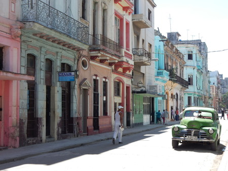 street view in Havana, Cubaのeditorial素材
