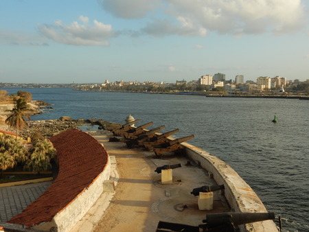 Sunset light at Fort El Morro, Havana, Cubaのeditorial素材