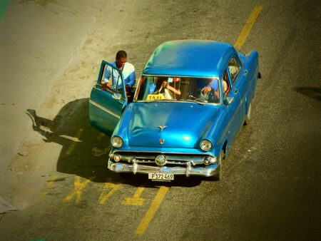 Classic American car, Havana, Cubaのeditorial素材