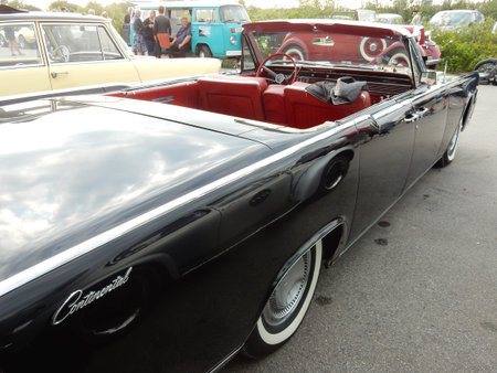 Continental classic convertible american car, Amager Strand, Copenhagen, Denmarkのeditorial素材