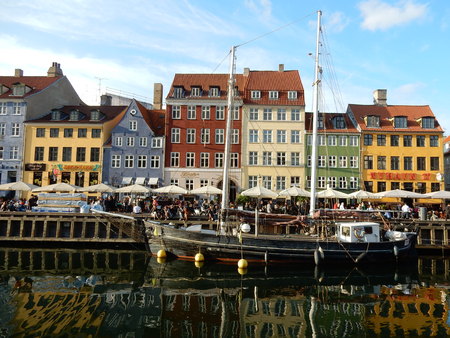 Nyhavn, Copenhagen, Denmarkのeditorial素材