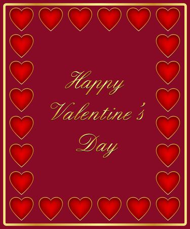 valentine's day cardのイラスト素材