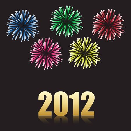 2012 new year celebrationのイラスト素材