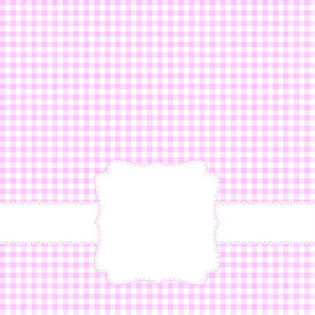 Pink card with blank labelのイラスト素材