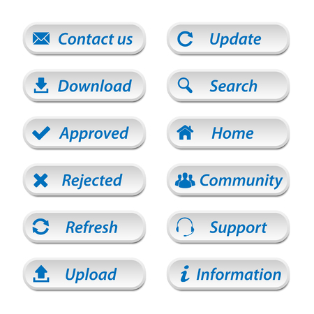 Web buttonsのイラスト素材
