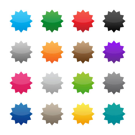 Blank colorful stickersのイラスト素材