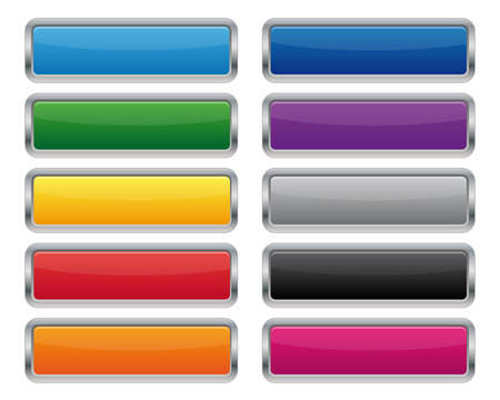 Metallic rectangular buttons Metallic rectangular buttons