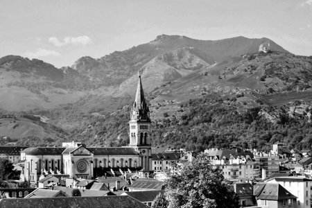 A view of the Catholic Church in Lourdes where Saint Bernadette prayed