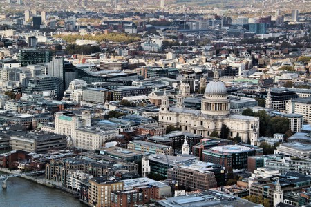 An aerial view of Londonのeditorial素材