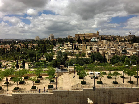 A view of the Mount of Olives in Jerusalem