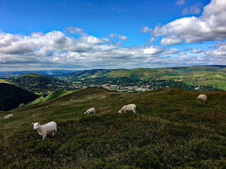 A view of the Shropshire Countryside near Caer Caradoc by Church Stretton