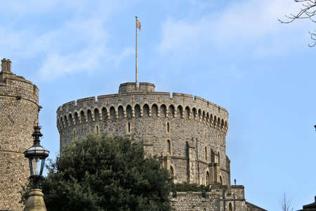 A view of Windsor Castle in Londonのeditorial素材