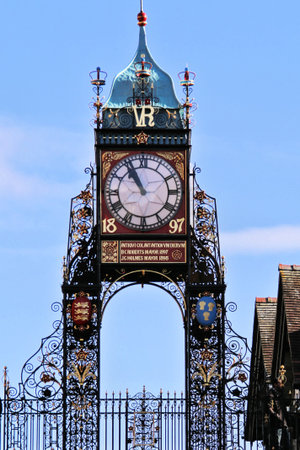 A view of the Eastgate Clock in Chester
