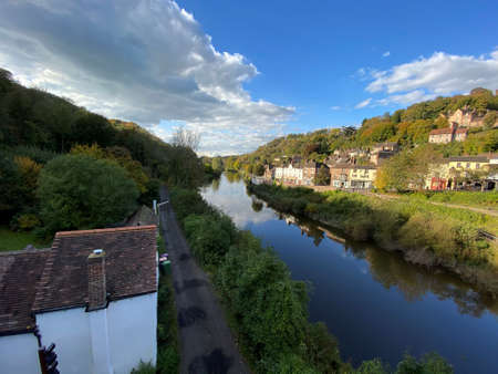 A view of Ironbridge in Shropshireの写真素材