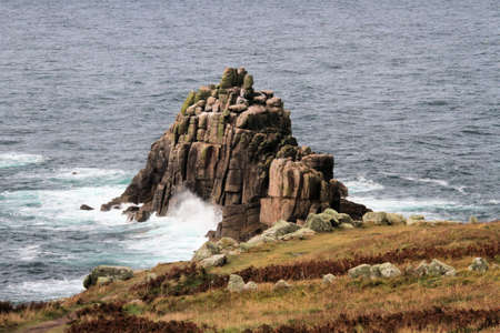 A view of the Cornish Coast near Lands Endの写真素材
