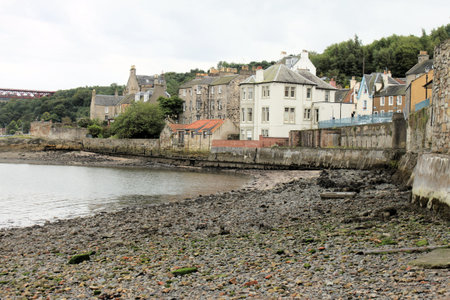 A view of the Scotland coastline near Edinburgh