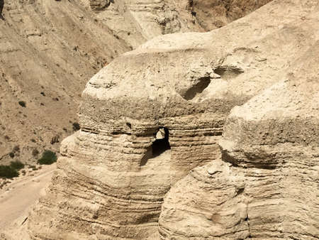 A view of Qumran in Israelの写真素材