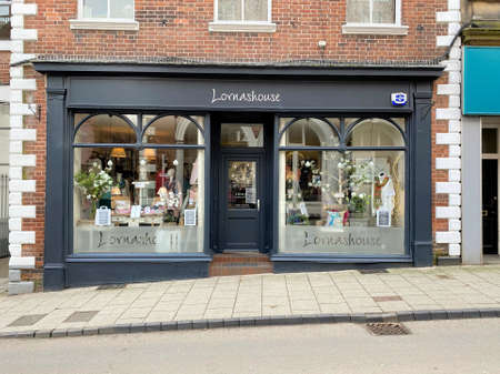 A view of a Shop in Whitchurch high streetのeditorial素材