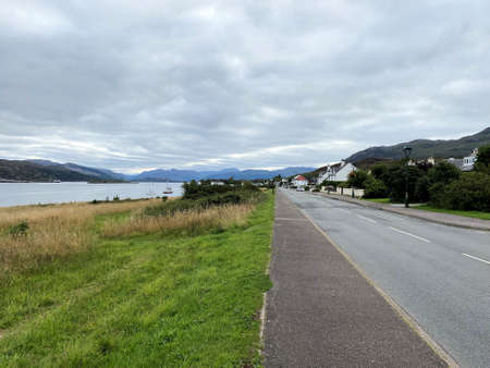 A view of the Isle of Skye in Scotlandの写真素材