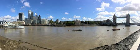 A view of the River Thames in Londonの写真素材