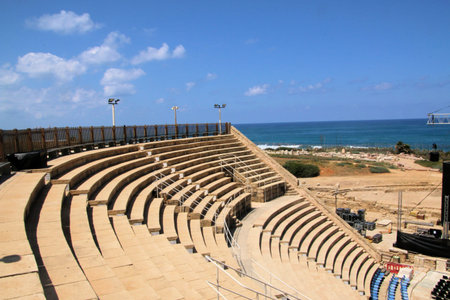 A view of the Ancient Roman City of Caeserea
