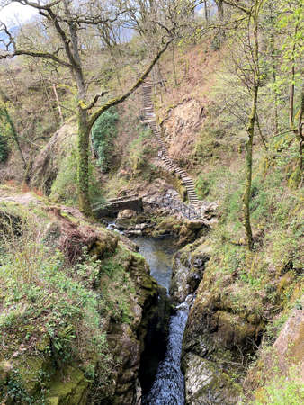 A view of the Lake District near the Aira Force Waterfallの写真素材