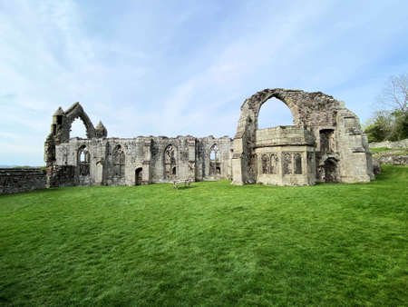 A view of Haughmond Abbey in Shropshireの写真素材