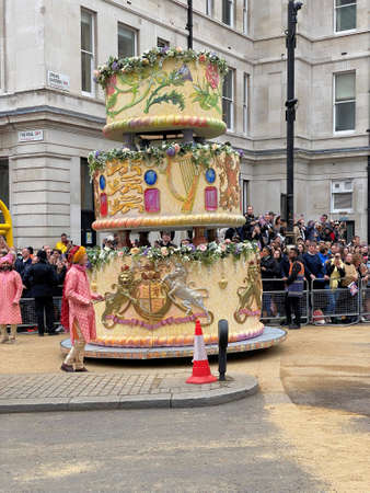 A view of the Platinum Jubilee Parade in Londonのeditorial素材