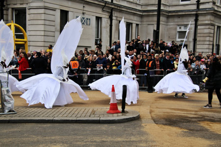 London in the United Kingdom in June 2022. A view of the Platinum Jubilee Parade in London